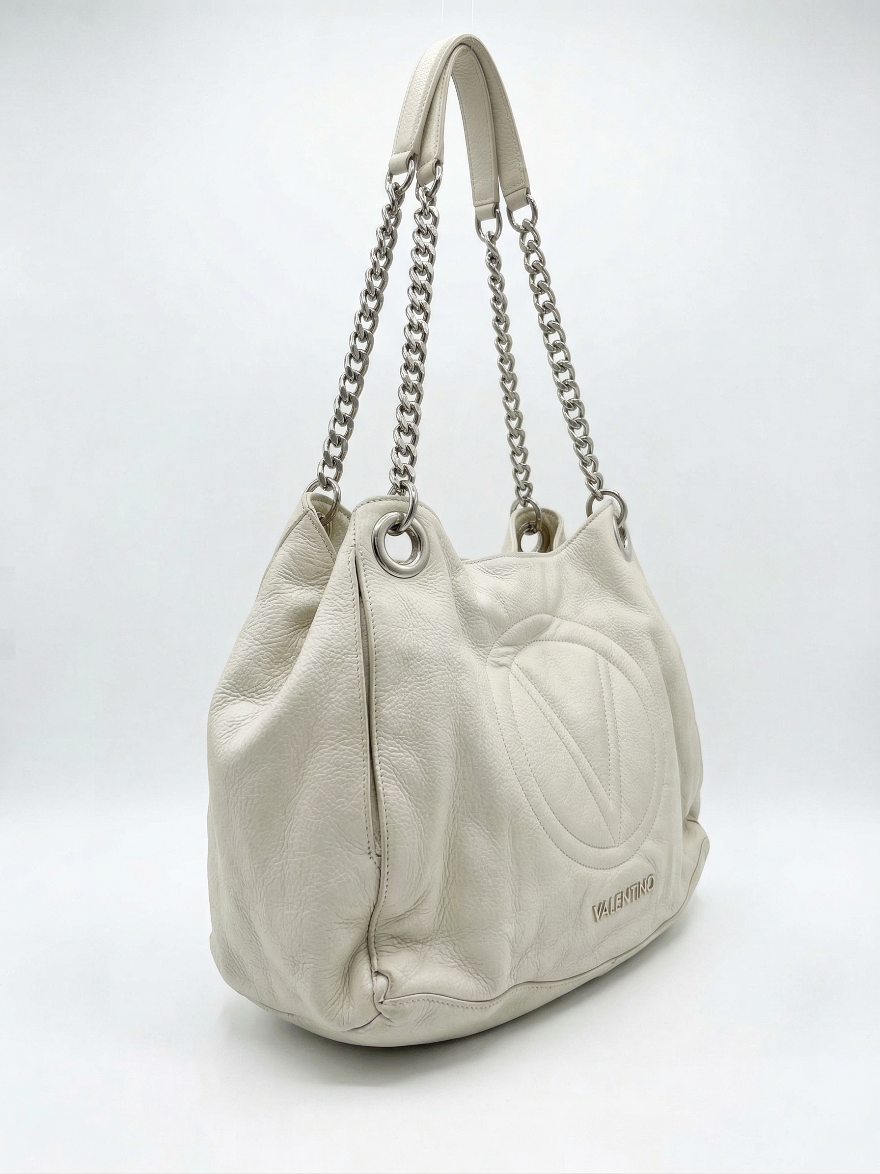Valentino Off-White Chain Strap Shoulder Bag original