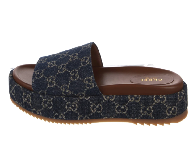 Gucci GG Denim Slides — Side