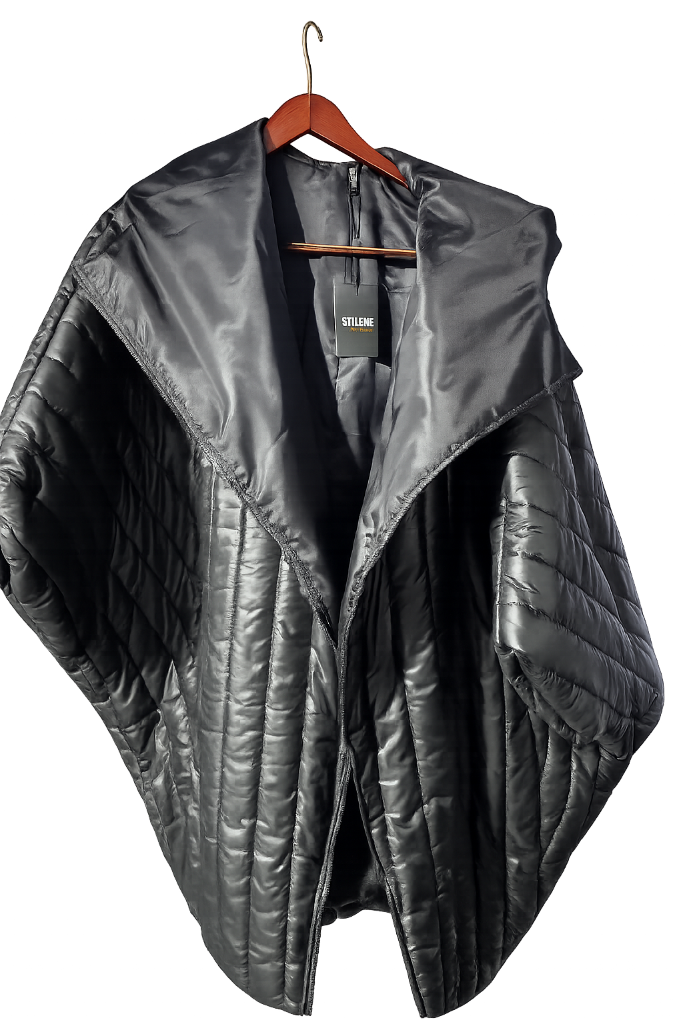 Stilene New York Quilted Cape & Maxi Skirt Set