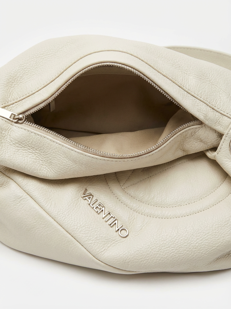 Valentino logo and zipper pocket detail